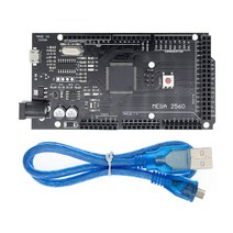 Meg2560 개발 보드 메가 2560 R3 ATmega2560-16AU CH340G AVR USB, [04] Black with cable