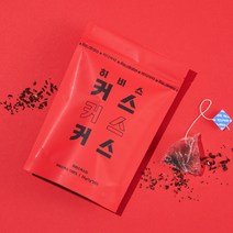 리디아타 히비스커스커스커스 히비스커스 차 꽃 잎 무카페인 티 허브차 삼각 생분해 티백, 25개입 x 6개, 6개
