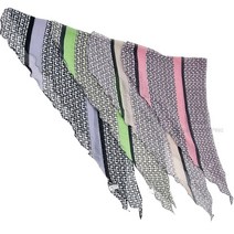 명품느낌 로고 삼각 쁘띠 미니 스카프 여성 봄 가을 간절기