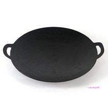 MMS_국산 무쇠전골팬 구이 부대찌개 솥뚜껑 불판 곱창 볶음 그리들 원형 조선 업소용 캠핑_mms, MMS_02. 무쇠그리들, 44cm