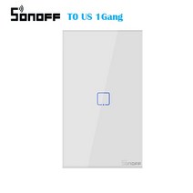 자동불끄기 무선 전등 스마트 스위치 스마트홈 SONOFF T0/T2 WiFi 스마트 스위치 TX 시리즈 홈 오토메이션, 01 T0 Bundle1