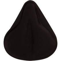 Trademark Innovations 스피닝 크루저 고정 및 야외 자전거용 26.7cm(10.5인치) 대형 젤 바이크 시트 쿠션 커버 [미국 직배송]