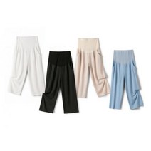 임산부바지 임산부 시원한 와이드팬츠 임부 바지 코디 임부용 바지 캐주얼 임부복바지