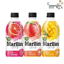 웅진식품 자연은 더말린 제로 500ml x 20펫 3종 중 택1, 자몽, 20개