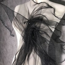 발톱 무좀 스프레이 스케일링 3/5/10m 스트레치 프릴 아코디언 주름진 패브릭 작은 뻣뻣한 얇은 명주 웨딩 드레스 미터로 펼쳐, [03] 2, [04] 165cmx10M