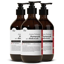 수오가닉 퍼퓸 샴푸워시 프루트샤워 1000ml 3개