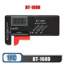 3차원측정기 3차원 BT-168 프로 배터리 테스터 디지털 용량 범용 버튼 9V 3.7V 1.5V 셀 검사기 전원, 02 BT-168D