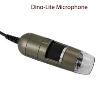실체현미경 카메라 디지털 줌 모니터 ZOOM Ultrarayc 현미경 브래킷 세트 Dinolite AM4113T MS35B 8 LED 조명 지원 200X 확대, 1.AM4113T Microphone