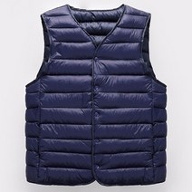 셀러허브(잡화) 남자 겨 여자 FW 빵빵한 경량 V넥 SS 패딩 조끼