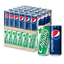 칠성사이다 250ml 30캔 + 펩시콜라 250ml 30캔 콤보팩