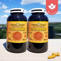 캐나다직구 내츄럴마스터 슈퍼 알부민 영양제 ALBUMIN 1500mg 200캡슐 2병