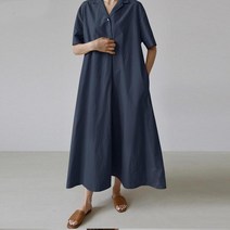 가을 여성 올드머니룩 원피스 복고풍 하객룩 린넨