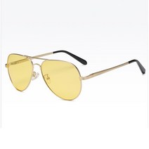 빛번짐안경 야간운전안경 선글라스 남자 노란색 밤 비전 안경 Anti-Glare 드라이버 남성 파일럿 편광 된 UV