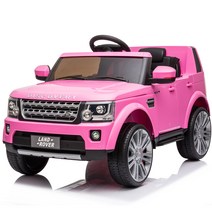 선물 SUV 트트럭 Uhomepro 12V 랜드로버 디스커버리 라이드 원격 제어가 있는 장난감 핑크 들을 위한 배터리 구동 들이 탈 수 전기 자동차 MP3 음악 풋 페달 CL186, White