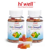 [하이웰] 키즈 오메가3 60꾸미 2통 어린이 오메가3, 단품, 단품