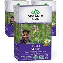 Organic India Tulsi Sleep 오가닉인디아 툴시 슬립 허벌 티 1.14oz 32.4g 3팩