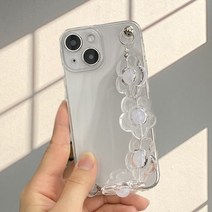핫티몰 홀로그램 플라워 스트랩 SET 휴대폰 케이스