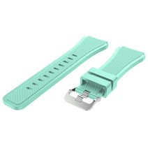 타임워치 스톱 시계 스탑 워치 공부 타이머 초 타임 Haylou솔라 LS05 용 팔찌 스트랩 22MM 실리콘 시계 밴, 03 Teal_01 22mm