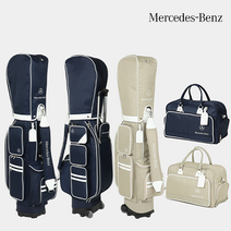 벤츠 경량 골프백 세트 일반형/바퀴형 캐디백 보스턴백 남녀공용(네이비 베이지), 네이비(일반형)