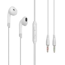 PC용 게이밍 이어폰 V6 블랙/화이트, 화이트