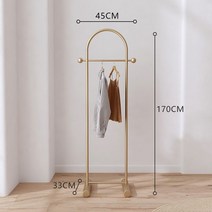북유럽 행거 모던 철제 스탠드 틈새 예쁜 선반형 업소용 40CM, 40골드40X33X170