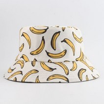 벙거지 버킷햇 벙거지모자 panama bucket hat men women summer bucket cap 바나나 프린트 밥 힙합 고로스 낚시