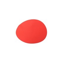 케라미카 실리콘 테이블매트 식탁매트 38타입, 오벌, 레드