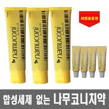 프리미엄 나무코니치약+여행용 증정 편백나무오일 합성계면활성제 없는, 1세트, 125g x 3개+여행용 4개