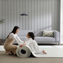 제로벨 PVC 층간소음방지 롤 매트 폭 110cm x 5m 15T 유아 어린이 놀이방매트, 테라조