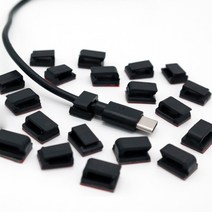 아이앤트 차량용 얇은 선 정리 클립 20개, 블랙