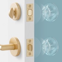 무타공마켓 방문콕방지 가드 실리콘 문소리방지 문쾅방지패드 방문스토퍼, 2개