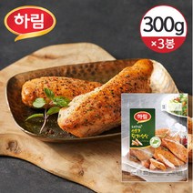 [하림] [냉장] 허브를 입힌 스모크 닭가슴살 300gx3개, 상세 설명 참조