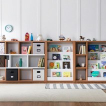 폭좁은책장 벽책장 틈새책꽂이 H6144 전면 풀세트 3colors 공간분리 오픈 서재장, 그레이