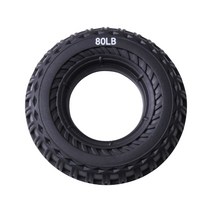 빼다 악력기 헬스 악력 튜브 타이어 실리콘 손가락 힘 근육 재활 훈련 고무링 볼 악력기, 블랙-80LB