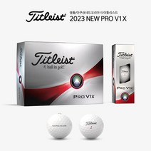[타이틀리스트] [아쿠쉬네트코리아정품] 2023년 PRO V1X 프로 V1X 골프공 (4, 색상:화이트