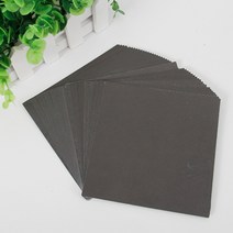 입구밀봉 포장지 푸딩한봉 종이 꿀병 소가죽지 창의적 병뚜껑 택배 선물포장 병, 블랙 13x13cm 50장