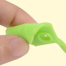 다용도 실리콘 끈 밴드 과자집게 봉지타이 봉투클립, 나뭇잎 모양 봉지밴드