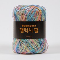 [앵콜스] 갤럭시 메탈릭코드(4볼세트) 여름 코바늘 메탈사, 17 블루핑크오로라(4볼묶음)