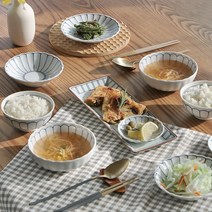 히츠키코보 키쿠 2인 식기세트, 10P세트 (두줄)