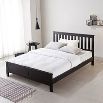 비바 SE0 소나무 원목 침대 프레임 매트리스 세트 퀸 슈퍼싱글, 02. SS프레임+본넬매트리스, 블랙