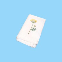 핸드메이드 야생화 자수 천연 소창 손수건 행주 주방잡화 무형광 제로웨이스트 수제 면, 엘리후 1, 엘리후 1