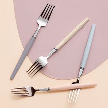 시에르 설렘 시에르 설렘 디너포크 2P, 화이트+블랙