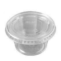 PH 투명소스통 + 뚜껑 6cm x 3cm, 5개입, 100개