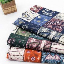 굿팡패브릭 면30수]단추페이즐리패치 3color(7506189), 네이비