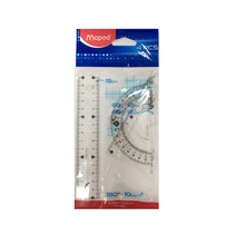 마패드 15cm자 각도기 삼각자 세트 문구 학교 준비물, 단품