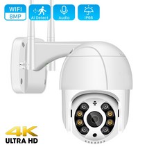 팔로우캠 모션 트래킹 스마트 오토 회전 8mp 4k ptz wifi ip 카메라 클라우드 1080p 4x 디지털 줌 cctv 보안 카메라 야외 ai 인간 감지 자동 추적 111, 1080p 64g 카드 추가, 협력사, EU 플러그