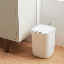 한샘 코튼캔디 센서휴지통 12L 크림화이트