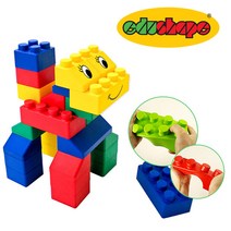 아이넷 초콜릿 빅블럭 52Pcs 소프트 유아장난감, 빅블록 52Pcs