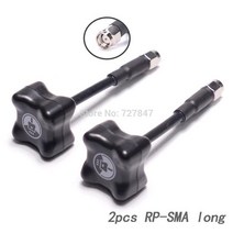 차량안테나 자동차안테나 TRIUMPH-Black Sheep BlackSheep 5.G 안테나 RP SMA 클로버 3 블레이드 송신기 버, 02 2pcs RPSMA long
