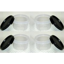 타파웨어 Modular Mates 라운드 1세트 10.2cm(4인치) 블랙